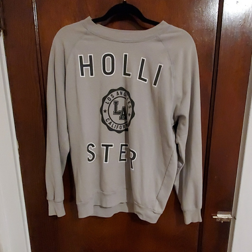Hollister Gray Pullover Sweater